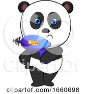 Poster, Art Print Of Panda With Laser Gun