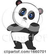 Poster, Art Print Of Panda With Blue Eyes