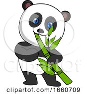 Panda Eating Bamboo by Morphart Creations