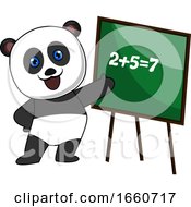 Poster, Art Print Of Panda Doing Math