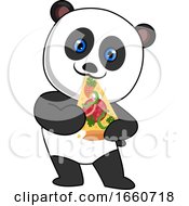 Poster, Art Print Of Panda Eating Pizza