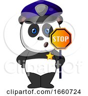 Poster, Art Print Of Police Panda