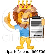 Poster, Art Print Of Lion With Schedule