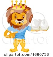 Poster, Art Print Of Lion With Eggs