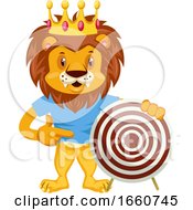 Poster, Art Print Of Lion With Target