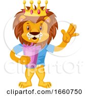 Poster, Art Print Of Lion With Pink Juice