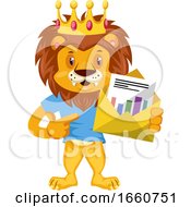 Poster, Art Print Of Lion With Envelope