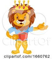 Poster, Art Print Of Lion With Coffee