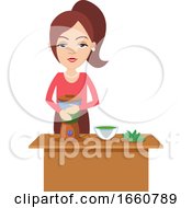 Poster, Art Print Of Woman Making Healthy Drink