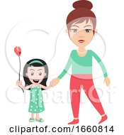 Poster, Art Print Of Woman With Little Girl