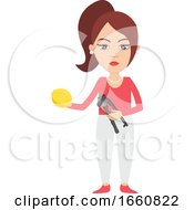 Woman Holding Lemon
