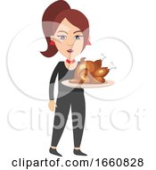 Poster, Art Print Of Woman With Chicken