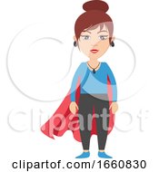 Poster, Art Print Of Woman With Red Cape