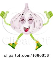 Poster, Art Print Of Happy Garlic