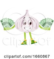 Poster, Art Print Of Garlic With Money