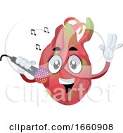 Poster, Art Print Of Dragon Fruit With Microphone