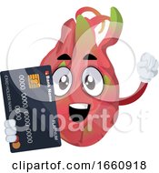 Poster, Art Print Of Dragon Fruit With Credit Card