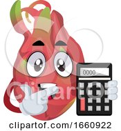 Poster, Art Print Of Dragon Fruit With Calculator