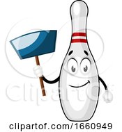 Poster, Art Print Of Bowling Pin With Dust Pan