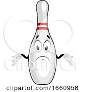 Poster, Art Print Of Confused Bowling Pin