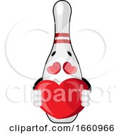 Poster, Art Print Of Bowling Pin In Love