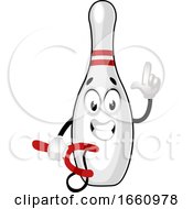 Poster, Art Print Of Bowling Pin With Sling Shot