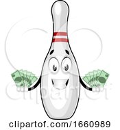 Poster, Art Print Of Bowling Pin With Money