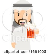 Arab With Beer