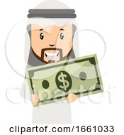 Poster, Art Print Of Arab With Money