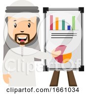 Poster, Art Print Of Arab With Analytic Panel