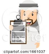 Poster, Art Print Of Arab With Schedule