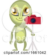 Poster, Art Print Of Alien With Camera