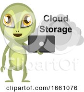 Poster, Art Print Of Alien Use Cloud Storage