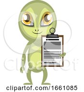 Poster, Art Print Of Alien With Schedule