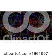 Poster, Art Print Of 3d Render Of Abstract Chaotic Elements