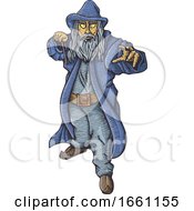 Wizard Casting A Spell by Any Vector