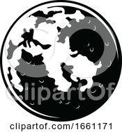 Poster, Art Print Of Black And White Planet