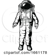 Poster, Art Print Of Black And White Astronaut