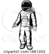 Poster, Art Print Of Black And White Astronaut