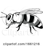 Poster, Art Print Of Black And White Beekeeping Design