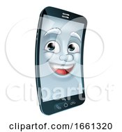 Poster, Art Print Of Cell Mobile Phone Mascot Cartoon Character