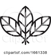 Poster, Art Print Of Black And White Leaves
