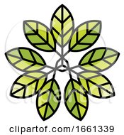 Poster, Art Print Of Circle Of Green Leaves