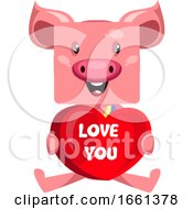Pig With Big Heart by Morphart Creations