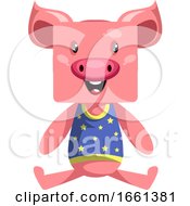 Poster, Art Print Of Happy Pig