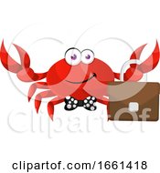 Poster, Art Print Of Crab With Suitcase