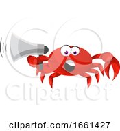 Poster, Art Print Of Crab Holding Megaphone