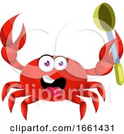 Poster, Art Print Of Crab With Spoon