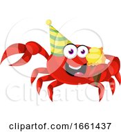 Poster, Art Print Of Crab With Ice Cream