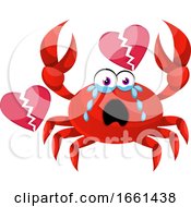 Poster, Art Print Of Crab With Broken Heart